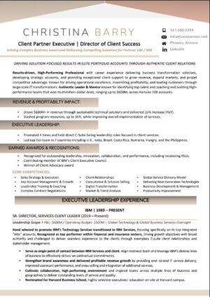 Director of Client Services Resume