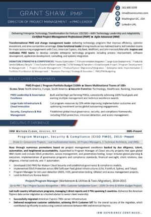 IT LEADER RESUME TEMPLATE